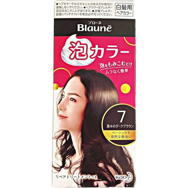 Kao Blaune Bubble Color 07 Black Dark Brown 1 Set