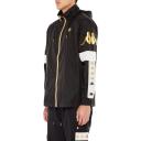Kappa 222 Banda Dinos Jacket Black/Grey Vapor - Size M