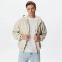Karl Kani Small Signature Essential Zip Through Hoodie in Light beige-Neutral