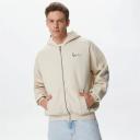 Karl Kani Small Signature Essential Zip Through Hoodie in Light beige-Neutral