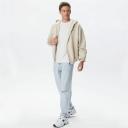 Karl Kani Small Signature Essential Zip Through Hoodie in Light beige-Neutral
