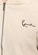 Karl Kani Small Signature Essential Zip Through Hoodie in Light beige-Neutral