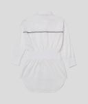 Karl Lagerfeld Kids Girls Teen White Logo Shirt Dress
