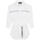 Karl Lagerfeld Kids Girls White Cotton Shirt Dress