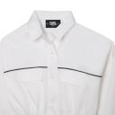 Karl Lagerfeld Kids Girls White Cotton Shirt Dress