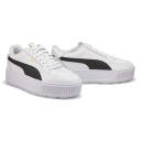 Karmen Rebelle Women's Sneakers in White/Black, Size 6 by Puma