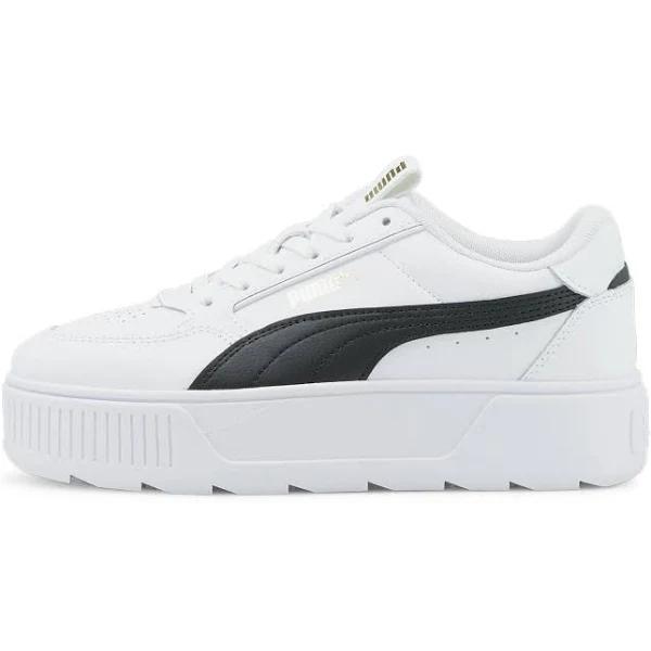 Karmen Rebelle Women's Sneakers in White/Black, Size 9.5 by Puma