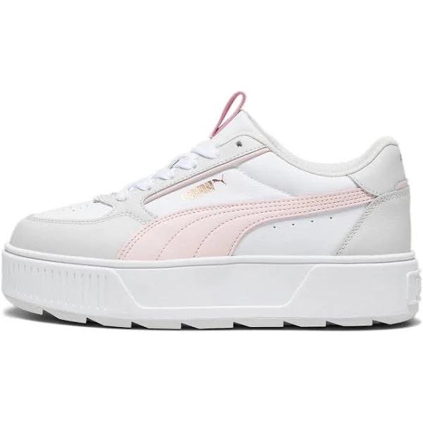 Karmen Rebelle Women's Sneakers in White/Frosty Pink/Feather Gray, Size 5.5 by Puma