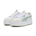 Karmen Rebelle Women's Sneakers in White/Green Fog/Alpine Snow, Size 8 by Puma