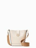 Kate Spade Audrey Croco Embossed Leather Mini Bucket Bag Bare One Size