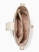 Kate Spade Audrey Croco Embossed Leather Mini Bucket Bag Bare One Size