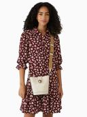 Kate Spade Audrey Croco Embossed Leather Mini Bucket Bag Bare One Size