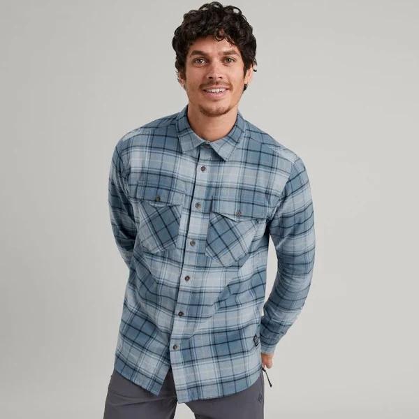 Kathmandu Carrillon HF Men's Long Sleeve Shirt | Blue/Black - XL