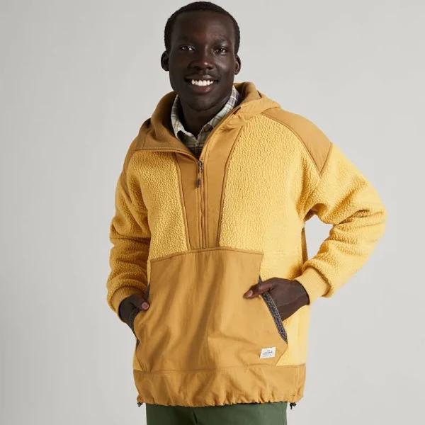 Kathmandu Co-Z High Pile Men's Pullover | Yellow/Brown - M