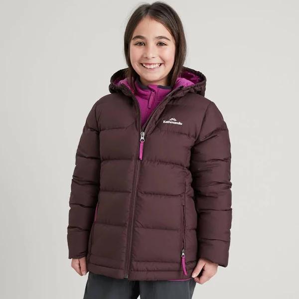 Kathmandu Epiq Girls' Down Jacket | Brown Puffer Jacket - 8yrs