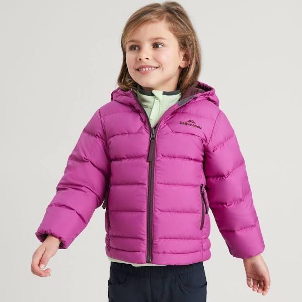 Kathmandu Epiq Kids' Unisex Down Jacket | Pink Puffer Jacket - 4yrs
