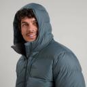 Kathmandu Epiq Men's Longline Down Coat | Blue Puffer Jacket - L