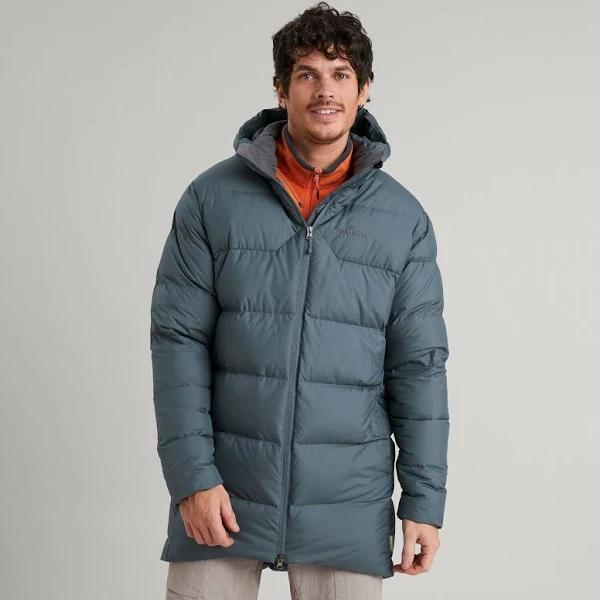 Kathmandu Epiq Men's Longline Down Coat | Blue Puffer Jacket - XL