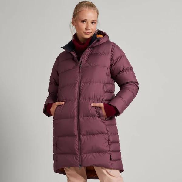 Kathmandu Epiq Women's Longline Down Coat | Purple Puffer Jacket - 8
