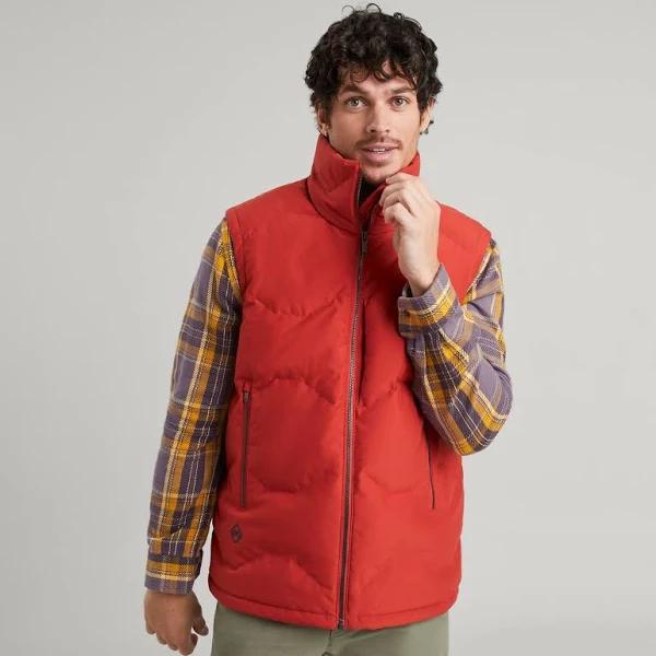 Kathmandu Frisco x Men's Down Vest | Red Puffer Vest - XL