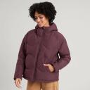 Kathmandu Frisco x Women's Hooded Down Jacket | Brown Puffer Jacket - 6