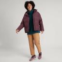 Kathmandu Frisco x Women's Hooded Down Jacket | Brown Puffer Jacket - 6