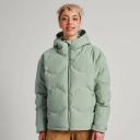 Kathmandu Frisco x Women's Hooded Down Jacket | Green Puffer Jacket - 16