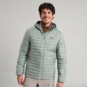 Kathmandu Heli Men's 600 Fill Hooded Lightweight Down Jacket | Green Puffer Jacket - M