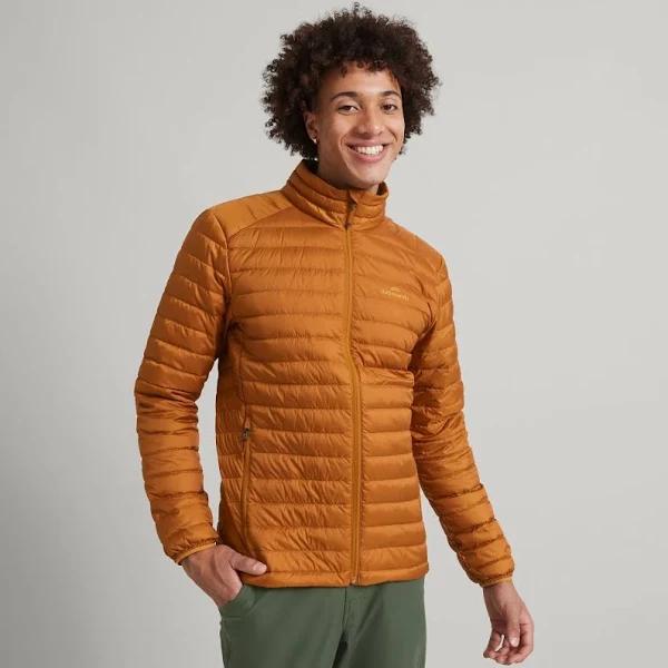 Kathmandu Heli Men's 600 Fill Lightweight Down Jacket | Brown Puffer Jacket - L