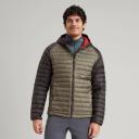 Kathmandu Heli R Men's Hooded Down Jacket | Green/Dark Green Puffer Jacket - S