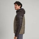 Kathmandu Heli R Men's Hooded Down Jacket | Green/Dark Green Puffer Jacket - XS