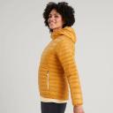Kathmandu Heli R Women's Hooded Down Jacket | Mustard Yellow Puffer Jacket - L