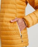 Kathmandu Heli R Women's Hooded Down Jacket | Mustard Yellow Puffer Jacket - M