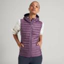Kathmandu Heli Women's 600 Fill Hooded Lightweight Down Vest | Purple Puffer Vest - 6