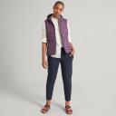 Kathmandu Heli Women's 600 Fill Hooded Lightweight Down Vest | Purple Puffer Vest - 6