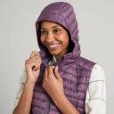 Kathmandu Heli Women's 600 Fill Hooded Lightweight Down Vest | Purple Puffer Vest - 6