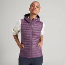 Kathmandu Heli Women's 600 Fill Hooded Lightweight Down Vest | Purple Puffer Vest - 6