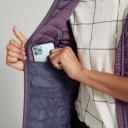 Kathmandu Heli Women's 600 Fill Hooded Lightweight Down Vest | Purple Puffer Vest - 6
