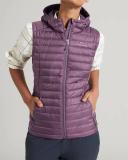 Kathmandu Heli Women's 600 Fill Hooded Lightweight Down Vest | Purple Puffer Vest - 6