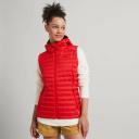 Kathmandu Heli Women's 600 Fill Hooded Lightweight Down Vest | Red Puffer Vest - 16