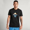 Kathmandu Horizon Print Men's Short Sleeve Tee | Black - XS