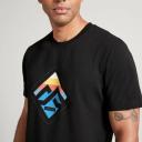 Kathmandu Horizon Print Men's Short Sleeve Tee | Black - XS