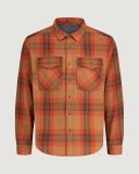 Kathmandu Huntly Men's Long Sleeve Shirt | Brown/Orange - M