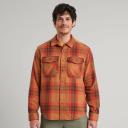 Kathmandu Huntly Men's Long Sleeve Shirt | Brown/Orange - XS