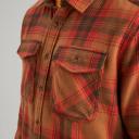 Kathmandu Huntly Men's Long Sleeve Shirt | Brown/Orange - XS
