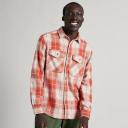 Kathmandu Huntly Men's Long Sleeve Shirt Button-Up - Red Earth/Mint Check Size X-Small - AfterPay & zipPay Available