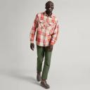 Kathmandu Huntly Men's Long Sleeve Shirt Button-Up - Red Earth/Mint Check Size X-Small - AfterPay & zipPay Available