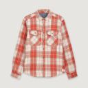 Kathmandu Huntly Men's Long Sleeve Shirt Button-Up - Red Earth/Mint Check Size X-Small - AfterPay & zipPay Available