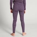 Kathmandu KMDCore Kids' Unisex Long Johns Pants | Purple/Peach Beige - 14Yrs