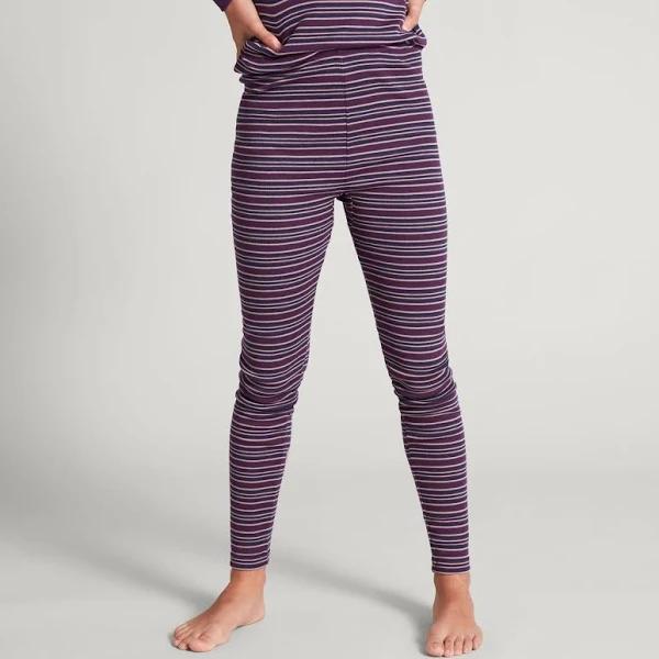 Kathmandu KMDCore Kids' Unisex Long Johns Pants | Purple/Peach Beige - 14Yrs